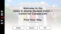 University of Maryland Stamp Student Union Multi-lingual Interactive Wayfinding Design by Visix