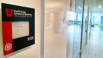 University Of Utah uses electronic paper room signs with custom faceplates matching their brand
