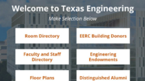 Visix Interactive Info Board design for University of Texas Austin