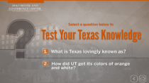 University of Texas AT&T Conference Center Digital Signage with trivia for gamification