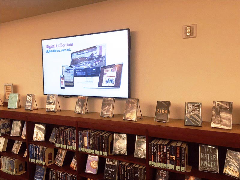 UNLV Lied Library Digital Signage powered by Visix software