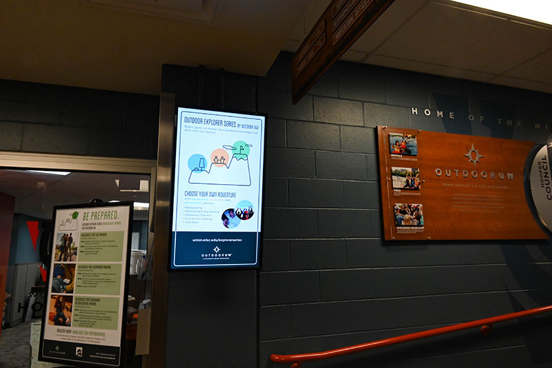 University of Wisconsin-Madison Union Digital Signage Messaging