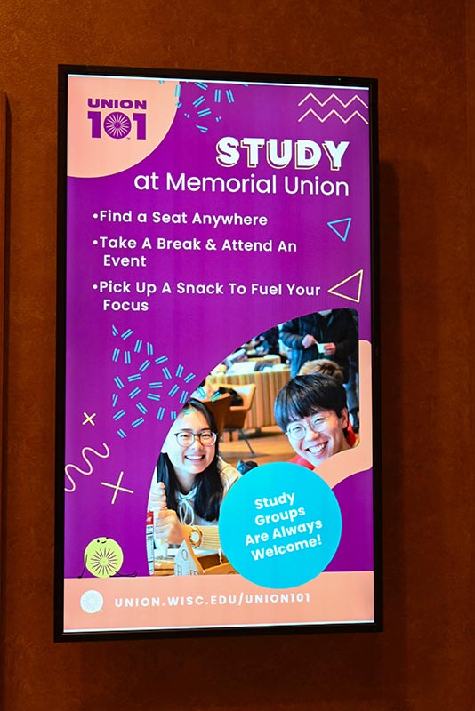 University of Wisconsin-Madison Union Digital Signage Promo