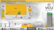 Visix interactive wayfinding and touchscreen directory design for Virginia Commonwealth University