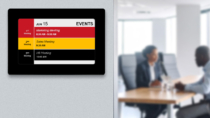 EPS 74 epaper room signs can show onscreen elements using black, red, yellow or white ink