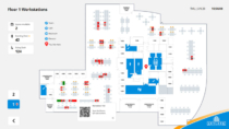 Skylark Interactive Workspace Wayfinding - Book Workspaces at the Screen