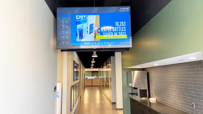 Wright Service Corp. Digital Signage by Visix