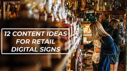 Our quick video gives you 12 things to put on retail digital signs to boost sales and CX.