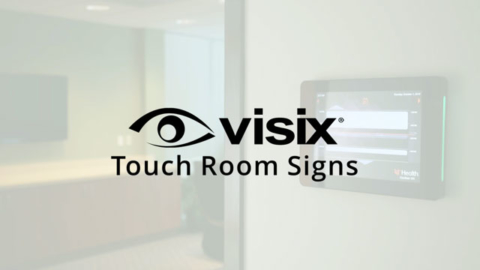 Touch interactive room signs pull data from your own calendar app and extend digital signage to meeting areas.