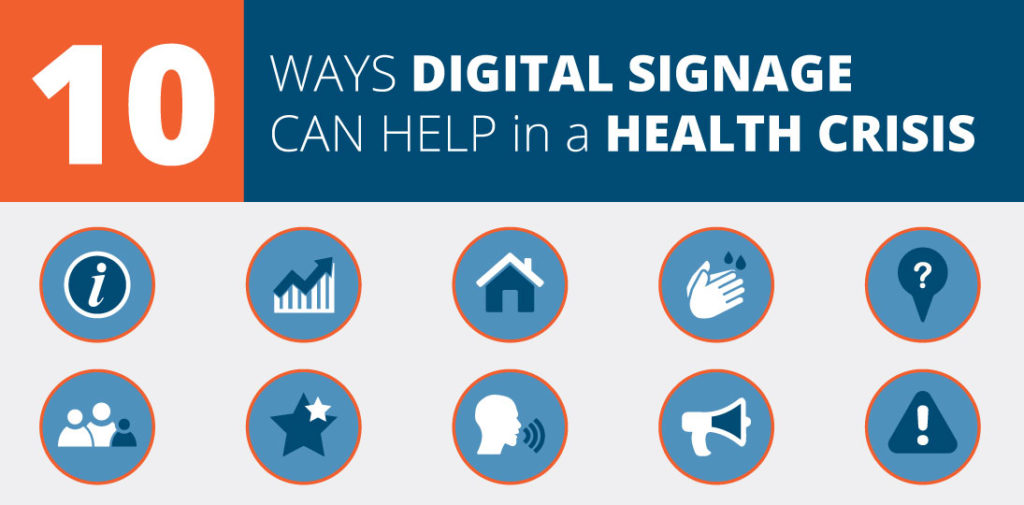 Find out how digital signs can help communications during a health crisis