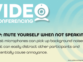 Video-Conferencing-Tips-Mute-Yourself Free Graphic | Video Conferencing Tips | Mute When Not Speaking