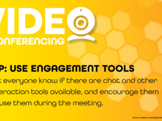 Video-Conferencing-Tips-Use-Engagement-Tools Free Graphic | Video Conferencing Tips | Use Engagement Tools