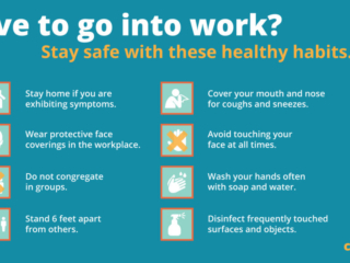 Visix-COVID19-Healthy-Habits-at-Work Free Graphic | COVID-19 | Have to go to work?