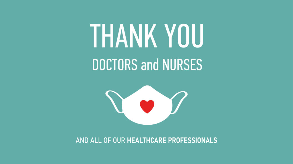 Free Graphic | COVID-19 | Thank you doctors and nurses