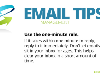 Visix-Email-Management-Tips-One-Minute-Rule Free Graphic | Email Management Tips | Use the one-minute rule