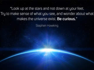 Visix-Inspirations-Quotes-Be-Curious-Hawking Free Graphic | Inspirational Quotes | Quote by Stephen Hawking