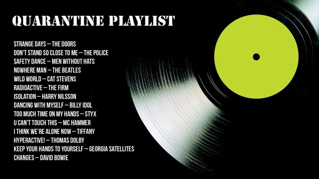 Free Graphic | COVID-19 | Quarantine playlist