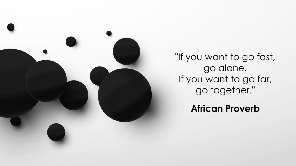 Free Graphic | Together We Can | African Proverb