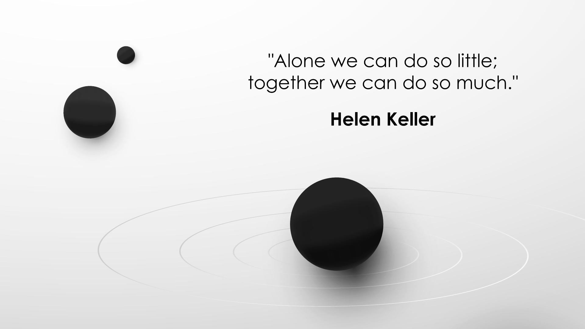 Free Graphic | Together We Can | Quote by Helen Keller