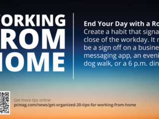 Visix-Working-From-Home-End-Your-Day Free Graphic | Work from Home Tips | End your day with a routine