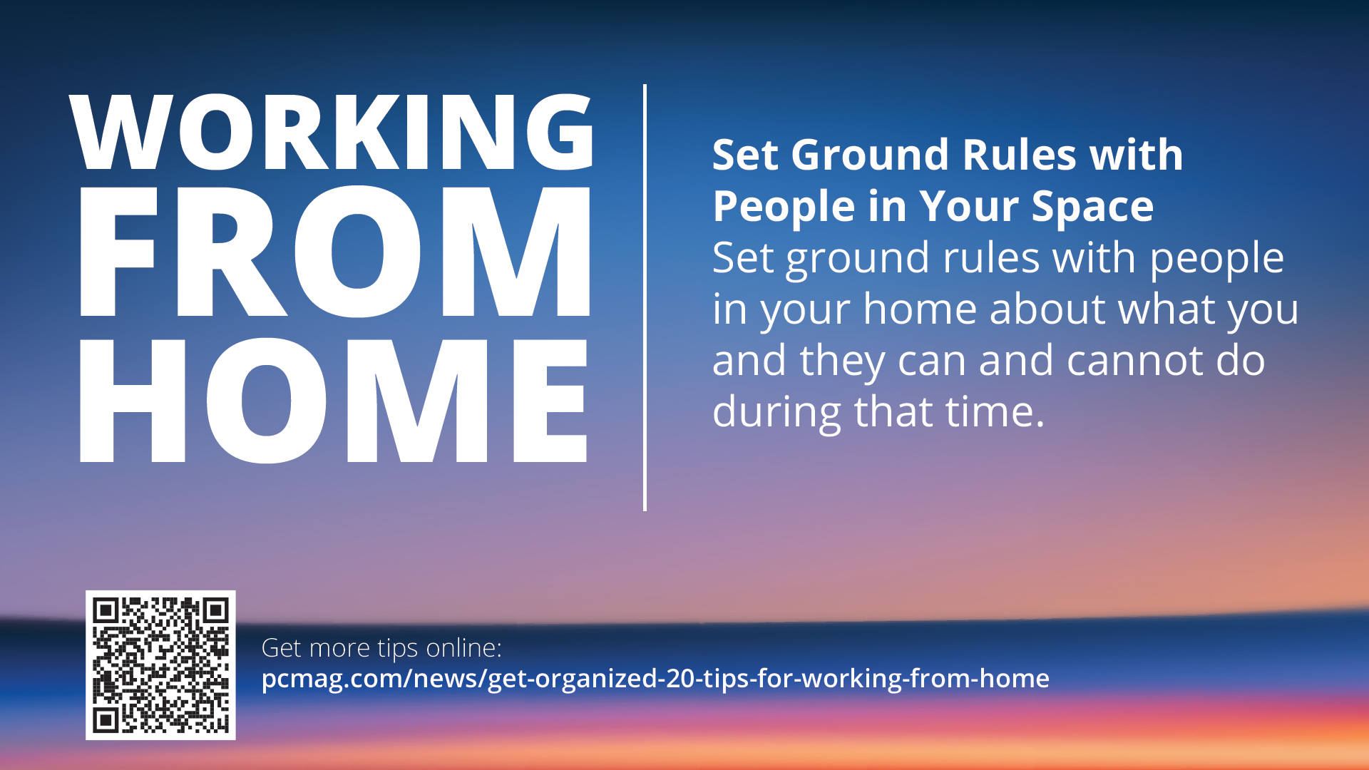 Free Graphic | Work from Home Tips | Set ground rules