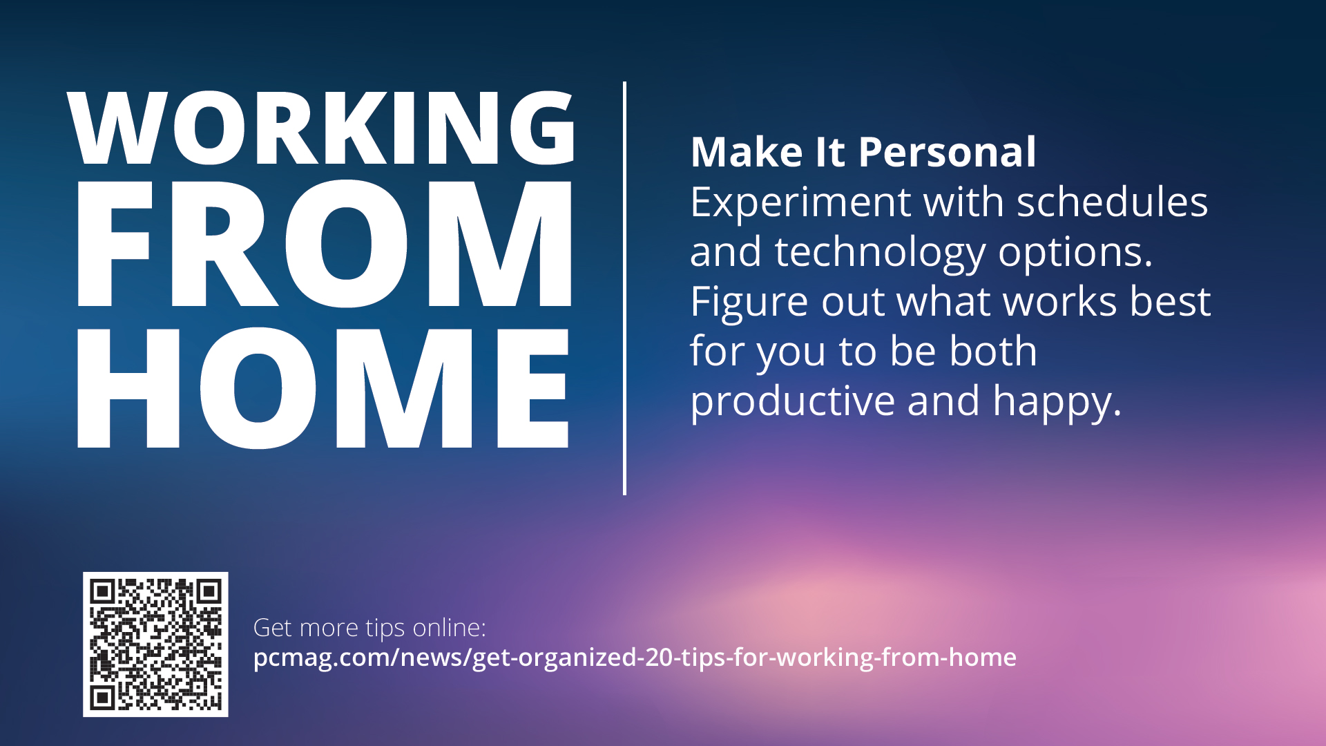 Free Graphic | Work from Home Tips | Make it personal