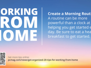 Visix-Working-From-Home-Morning-Routine Free Graphic | Work from Home Tips | Create a morning routine