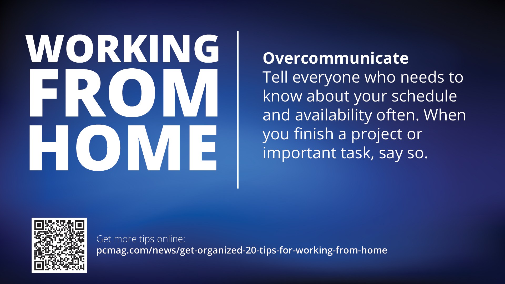 Free Graphic | Work from Home Tips | Overcommunicate
