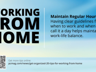Visix-Working-From-Home-Regular-Hours Free Graphic | Work from Home Tips | Maintain regular hours