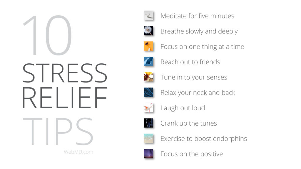 Free Graphic | Stress Relief Tips | 10 Tips