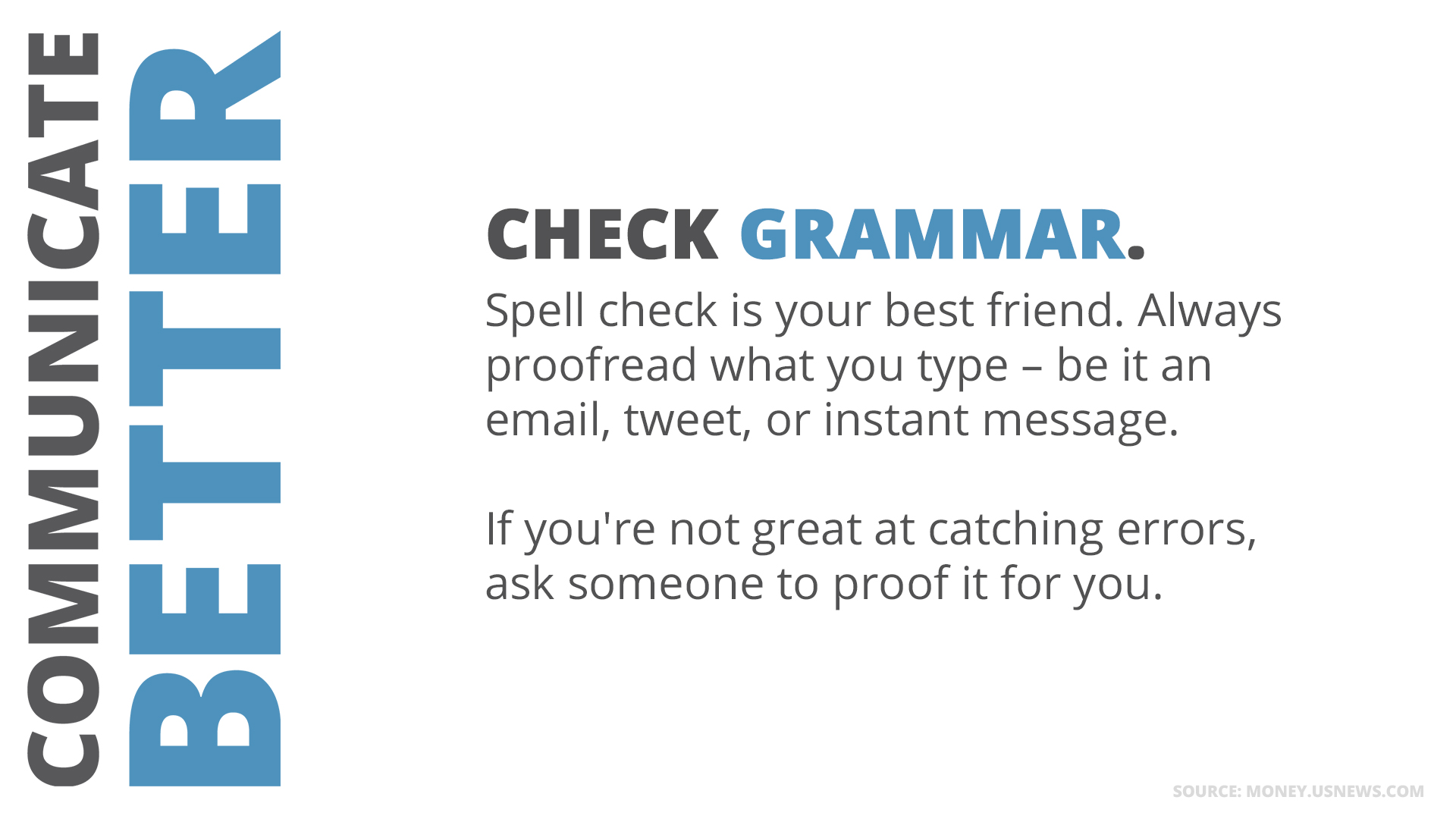 Free Graphic | Communicate Better | Check Grammar