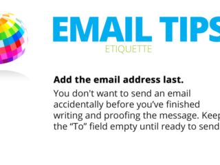 Visix-Email-Etiquette-Tips-Address-Last Free Graphic | Email Etiquette Tips | Add the email address last