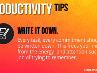 Visix-Productivity-Tips1-Write-It-Down Free Graphic | Productivity Tips | Write it down