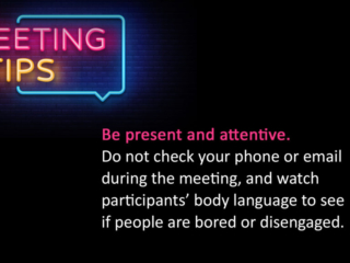 Visix-Meeting-Tips8-Be-Present Free Graphic | Meeting Tips | Be present and attentive