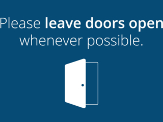 Visix-Reopening-Leave-Doors-Open Free Graphic | Reopening Message | Leave doors open