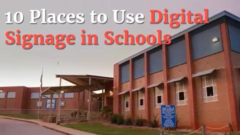 Show announcements, promote after-school activities and build school spirit with user-friendly digital signage.