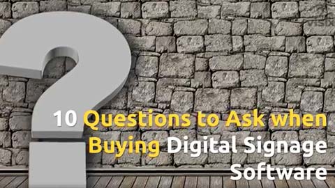 Buying digital signage can be daunting. Here are a few questions you can use to get the conversation started, so you can choose the best content management software for your needs.