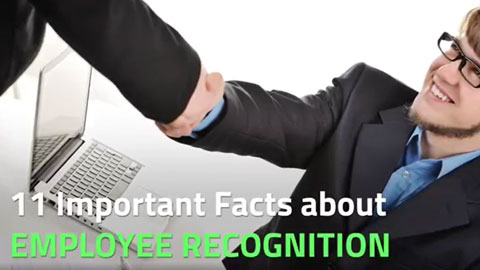 Watch our video for 11 statistics that show why employee recognition matters.