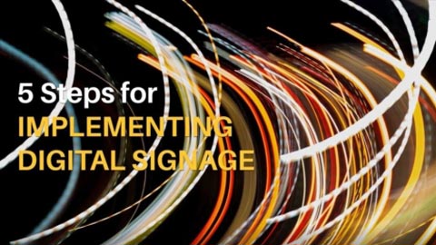 Save yourself time and money by watching our short video about implementing digital signage.