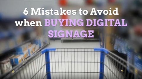 Watch our video to avoid common mistakes when buying digital signage.