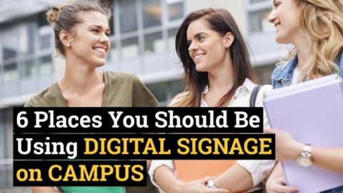 You only have a few seconds to engage busy students, staff and visitors at college and universities. Where you put your campus digital signage displays is as important as what you put on them.