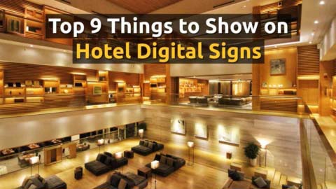 Discover multiple ways you can promote, advertise, inform and communicate important information to your guests using digital signage.