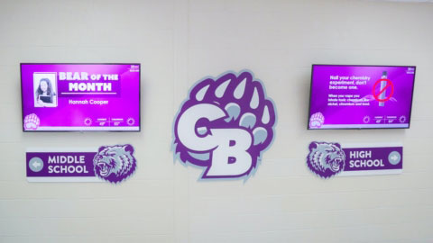 Hall County School District launched a digital signage initiative to more effectively communicate with students. See the full case study at our Resources/Case Studies.