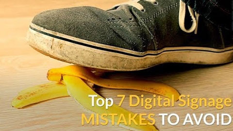 Digital signage is a great communications tool, but mistakes happen. Watch our video to avoid these common pitfalls and learn how to use digital signage to its fullest.