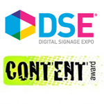 DSE (Digital Signage Expo) Content Awards winner logo
