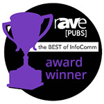 rAVe Publications Best of DSE InfoComm Awards winner logo