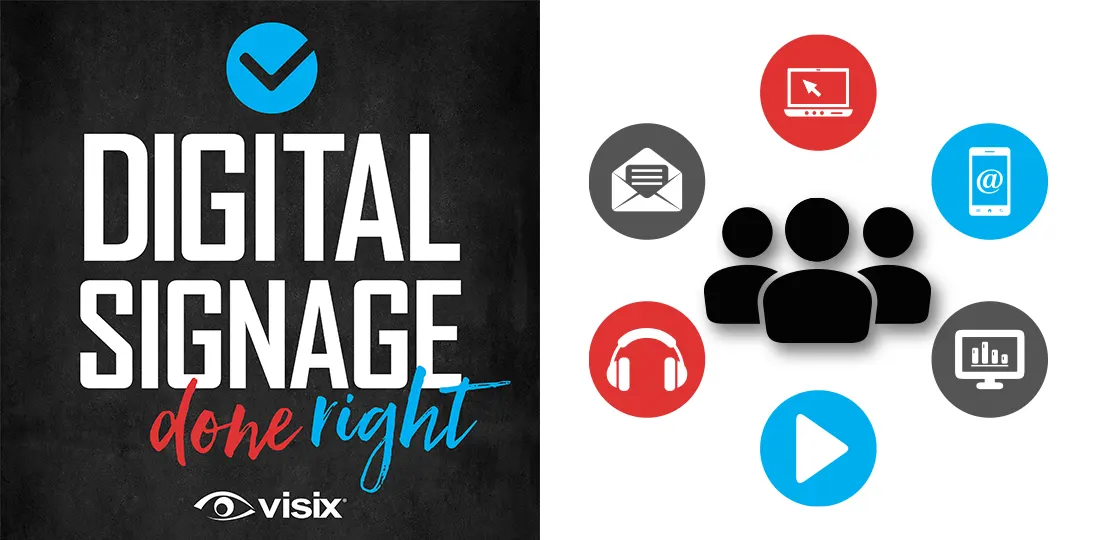 Listen to our DSDR podcast episode to learn how digital signage fits into unified communications