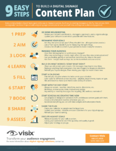 Save time and increase audience engagement with a good content plan - download our free infographic for 9 easy steps