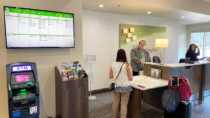 Blair Hotels' Holiday Inn Cody uses Visix digital signage software to show event listings, weather and more