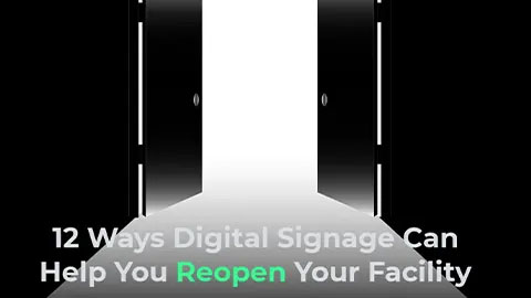 As you reopen your facility, you can keep everyone safe and informed with realtime digital signage messaging.